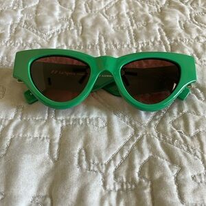 Le Specs Kelly Green sunglasses